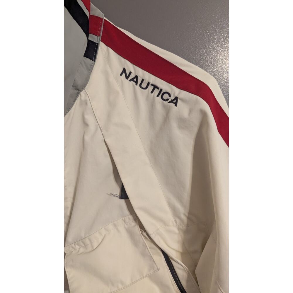 Vintage Nautica Windbreaker Spring Jacket Mens Size Medium 90’s Y2K Hooded W - Picture 16 of 16